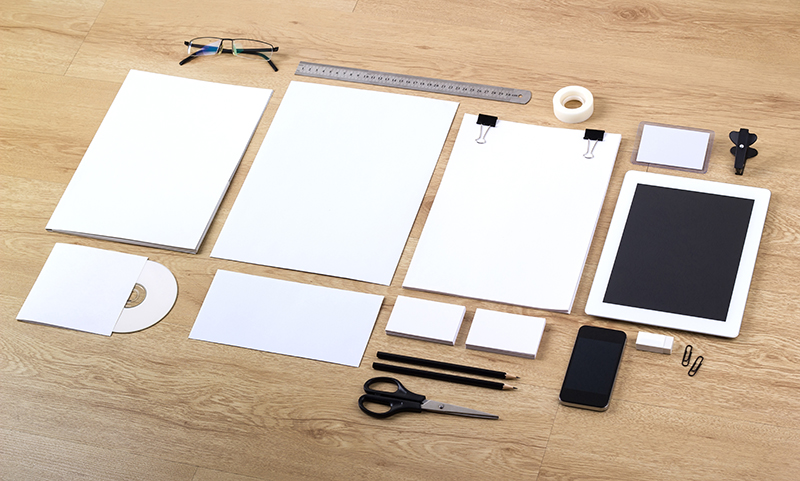Don't let your brand get lost. Blank branding templates.